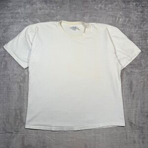 GAP Shirt Mens Medium White Classic Short Sleeve Vintage 90s Blank Single Stitch